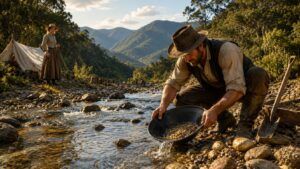 The first gold reported in Golden Bay